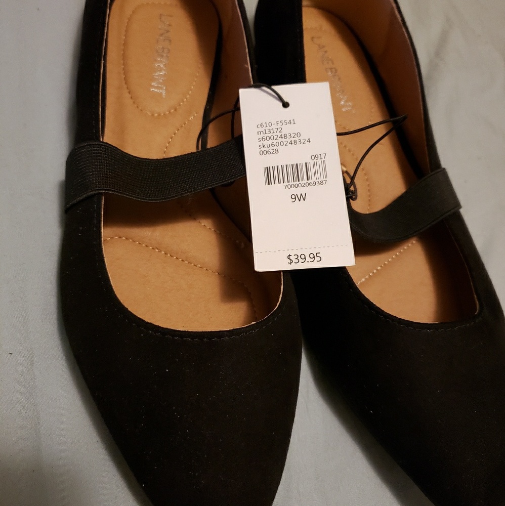 Lane Bryant suede look flats